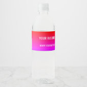 Votre code QR Étiquettes bouteille Exemple de text (Devant)