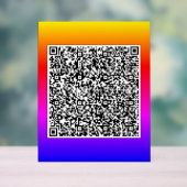 Votre code QR Info de numérisation Signal Acryliqu (Neutre)