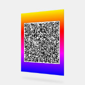 Votre code QR Info de numérisation Signal Acryliqu (Angle)