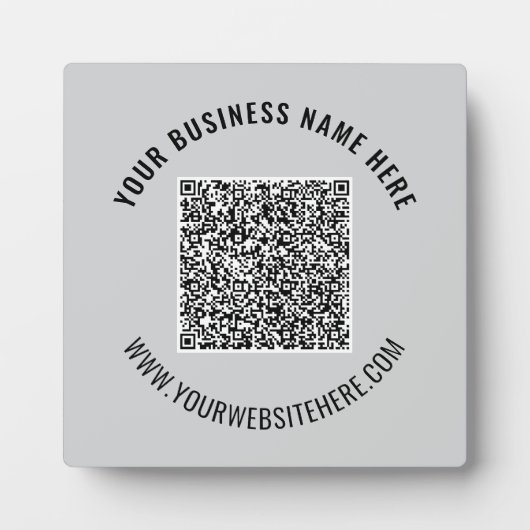 Votre code QR - Modèle de plaque d'entreprise pers (Devant)