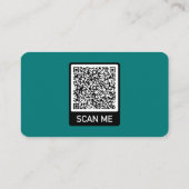 Votre code QR Nom Adresse Carte de visite moderne (Dos)