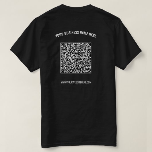 Votre code QR promotionnel de design T-shirt d'aff (Design dos)