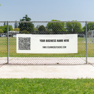 Votre code QR Texte personnalisé Bannière de promo