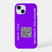 Votre code QR Texte personnalisé coque iphone pers (Verso)
