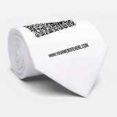 Votre code QR Texte personnalisé Cravate professio (Roulé)