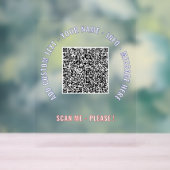 Votre code QR - Texte personnalisé et signature ac (Neutre)