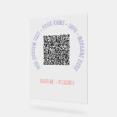 Votre code QR - Texte personnalisé et signature ac (Angle)