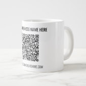 Votre code QR Texte personnalisé Mug Café Choisir (Devant droit)