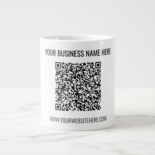 Votre code QR Texte personnalisé Mug Café Choisir (Devant)