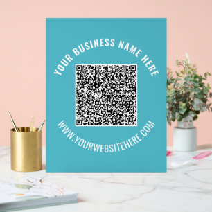 Votre code QR Texte personnalisé signature acryliq