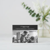 Votre coiffeur photo Carte de visite (Debout devant)