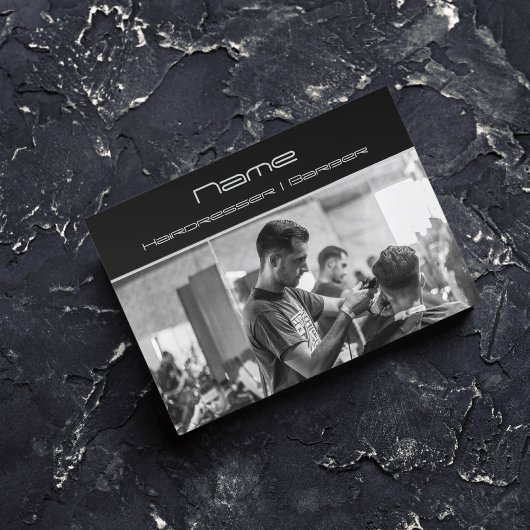 Votre coiffeur photo Carte de visite