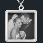 Votre collier Mariage en argent Sterling Photo<br><div class="desc">Instructions : Il suffit de changer la photo du modèle en une photo 4x4 de votre propre. Si vous avez besoin d'aide,  cliquez sur le lien de contact ci-dessus pour envoyer au concepteur un message personnel détaillé.</div>