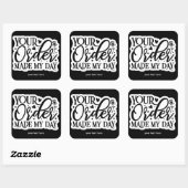 Votre commande a fait mon autocollant de jour (Feuille)