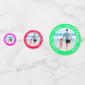 Votre Confetti Photo avec texte et couleurs person (Derrière)