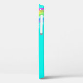 Votre coque iphone d'aqua d'arc-en-ciel de lettre (Verso / Gauche)