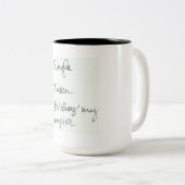 Votre coutume tasse à deux tons de 15 onces (Devant droit)