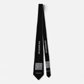 Votre Cravate de code QR avec du texte et des coul (Devant)