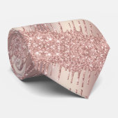 Votre Cravate moderne Rose Gold Blush Parties scin (Roulé)