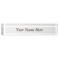 Votre de nom plaque signalétique ici