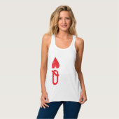 Votre Débardeur Bella Flowy Racerback féminin sur  (Devant entier)