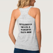 Votre Débardeur racerback Slim Fit féminin sur mes (Dos)