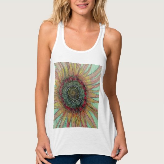 Votre Débardeur racerback Slim Fit féminin sur mes (Devant)