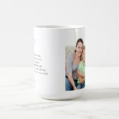 Votre définition de papa Photo Mug personnalisée (Centre)