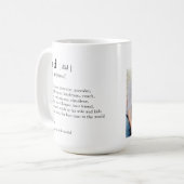 Votre définition de papa Photo Mug personnalisée (Devant gauche)
