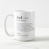 Votre définition de papa Photo Mug personnalisée (Gauche)