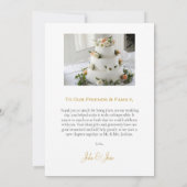 Votre effet photo mariage estompé carte de remerci (Dos)