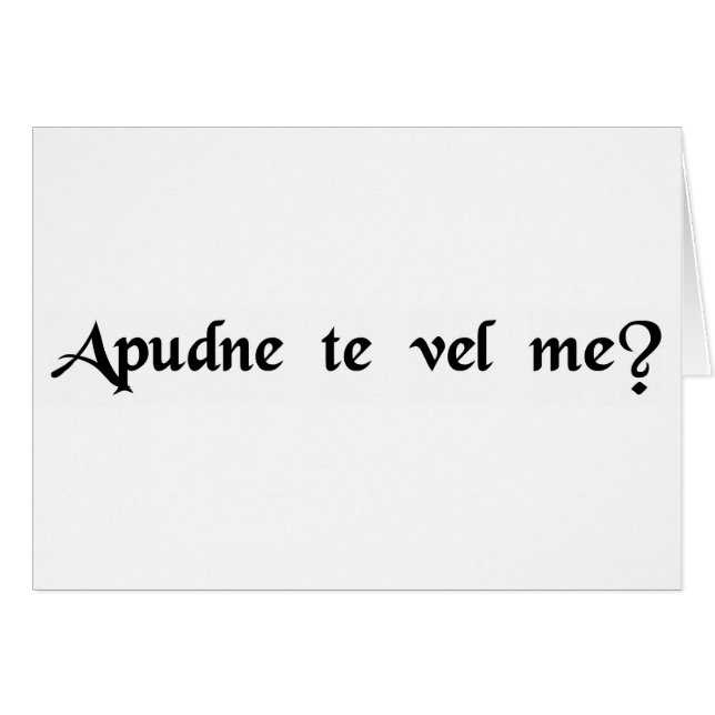 Votre endroit ou mine ? (Devant horizontal)