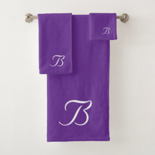 Votre ensemble de serviettes de bain Monogramme B