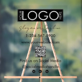 Votre entreprise Logo Magasin QR Code Social Media (Neutre)
