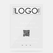 Votre entreprise Logo Magasin QR Code Social Media (Recto)