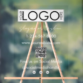 Votre entreprise Logo Magasin QR Code Social Media (Neutre)