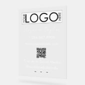 Votre entreprise Logo Magasin QR Code Social Media (Angle)