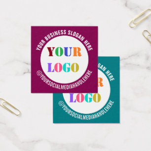 Votre entreprise Logo Texte Médias sociaux Cartes
