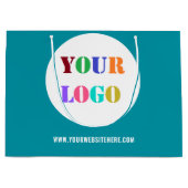 Votre entreprise Logo Texte Papier d'affaires Sac (Devant)