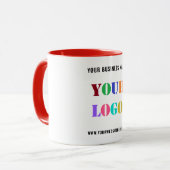 Votre entreprise Logo Texte Société Coffee Mug Exe (Devant gauche)