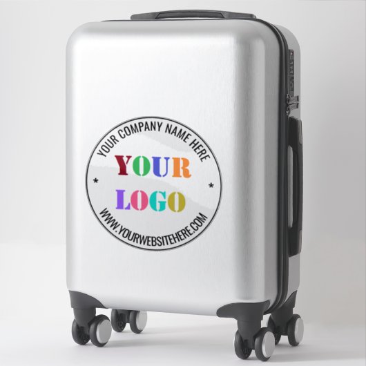 Votre entreprise Logo Texte Stickers Entreprise Te (Sur valise)