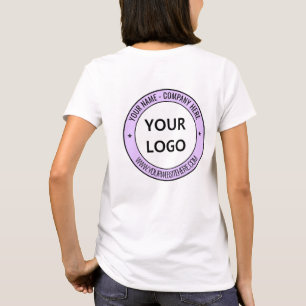 Votre entreprise Nom du logo Info T-shirt promotio