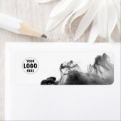 Votre Étiquette de produit gothique Smokey Logo (En situation)