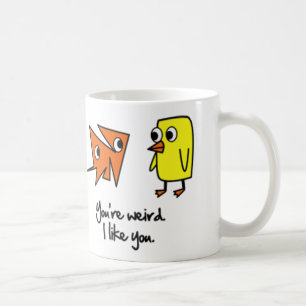 Votre étrange je vous aime tasse de café