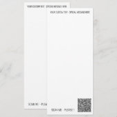 Votre exemple de menu de texte personnalisé pour l (Devant / Derrière)