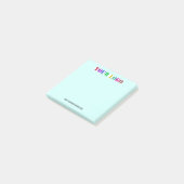 Votre exemple de notes Post-it® d'entreprise perso (Incliné)