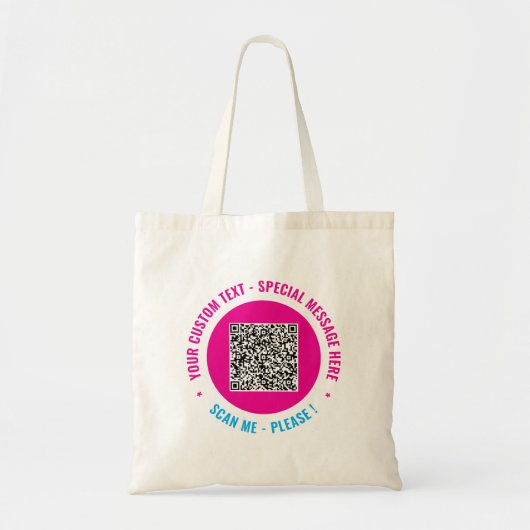 Votre exemple de sac fourre-tout avec code QR prom (Devant)