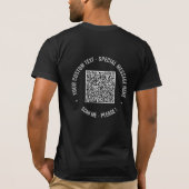 Votre exemple de T-shirt avec scan de code QR drôl (Dos)