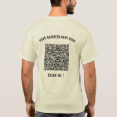 Votre exemple de T-Shirt d'affaires avec code QR e (Dos)