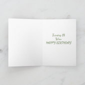 **VOTRE EXTRAORDINAIRE ET HEUREUSE BIRTHDA** Carte (Intérieur)